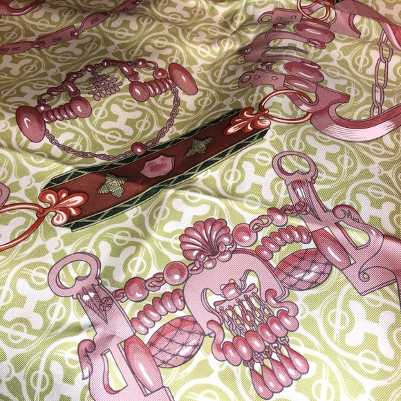 Hermès Mors & Gourmettes Silk scarf - Picture 7 of 8